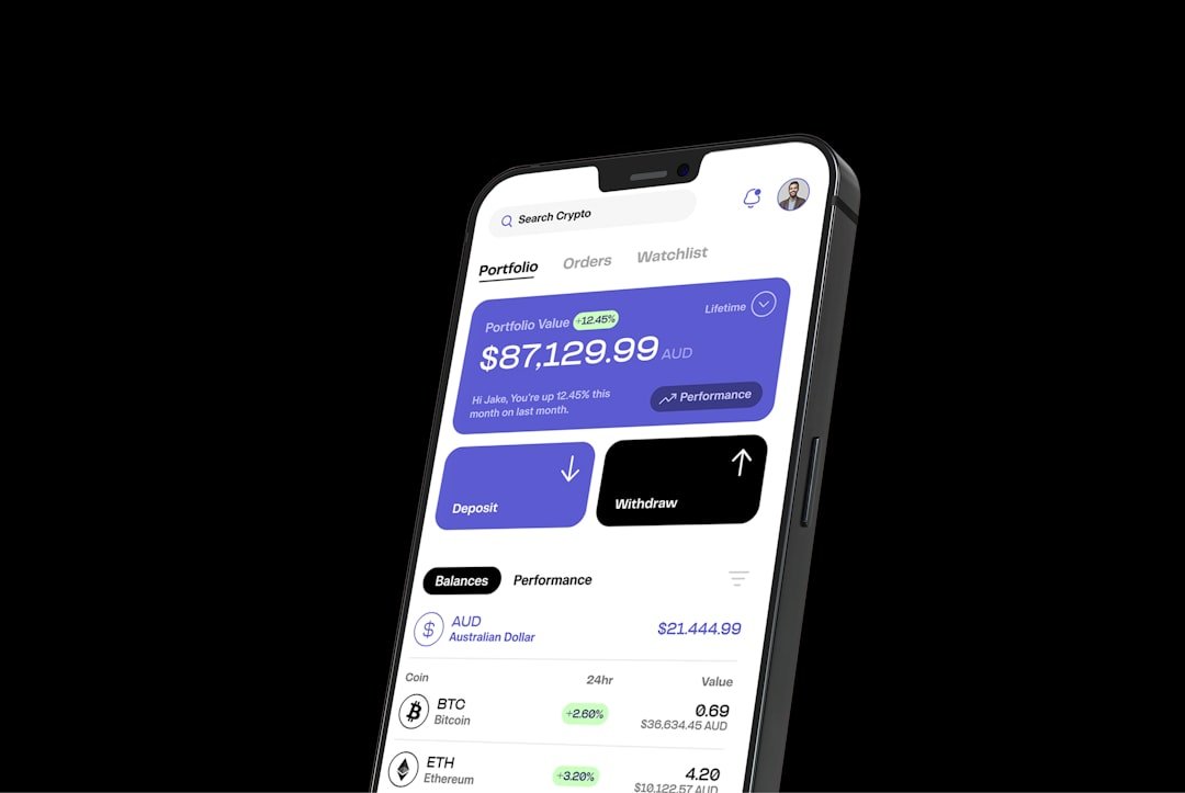 a cell phone with a credit card on the screen