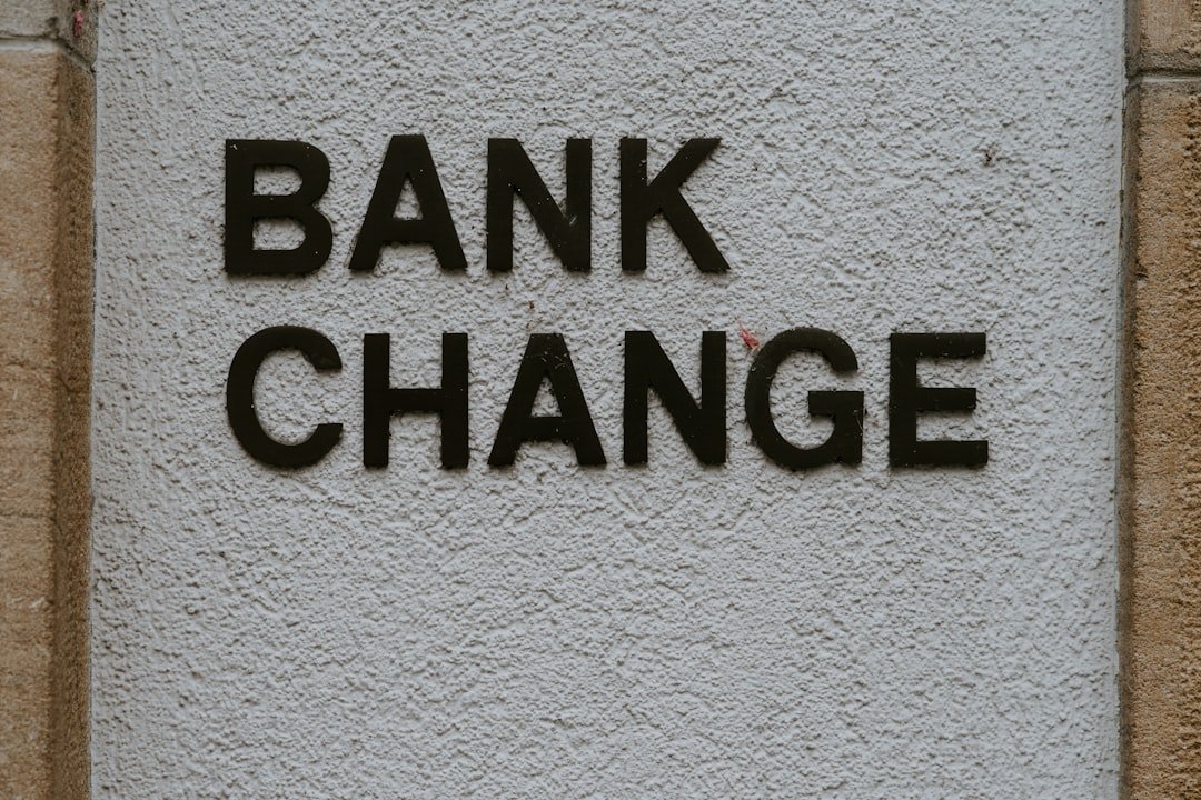 Bank change wall signage